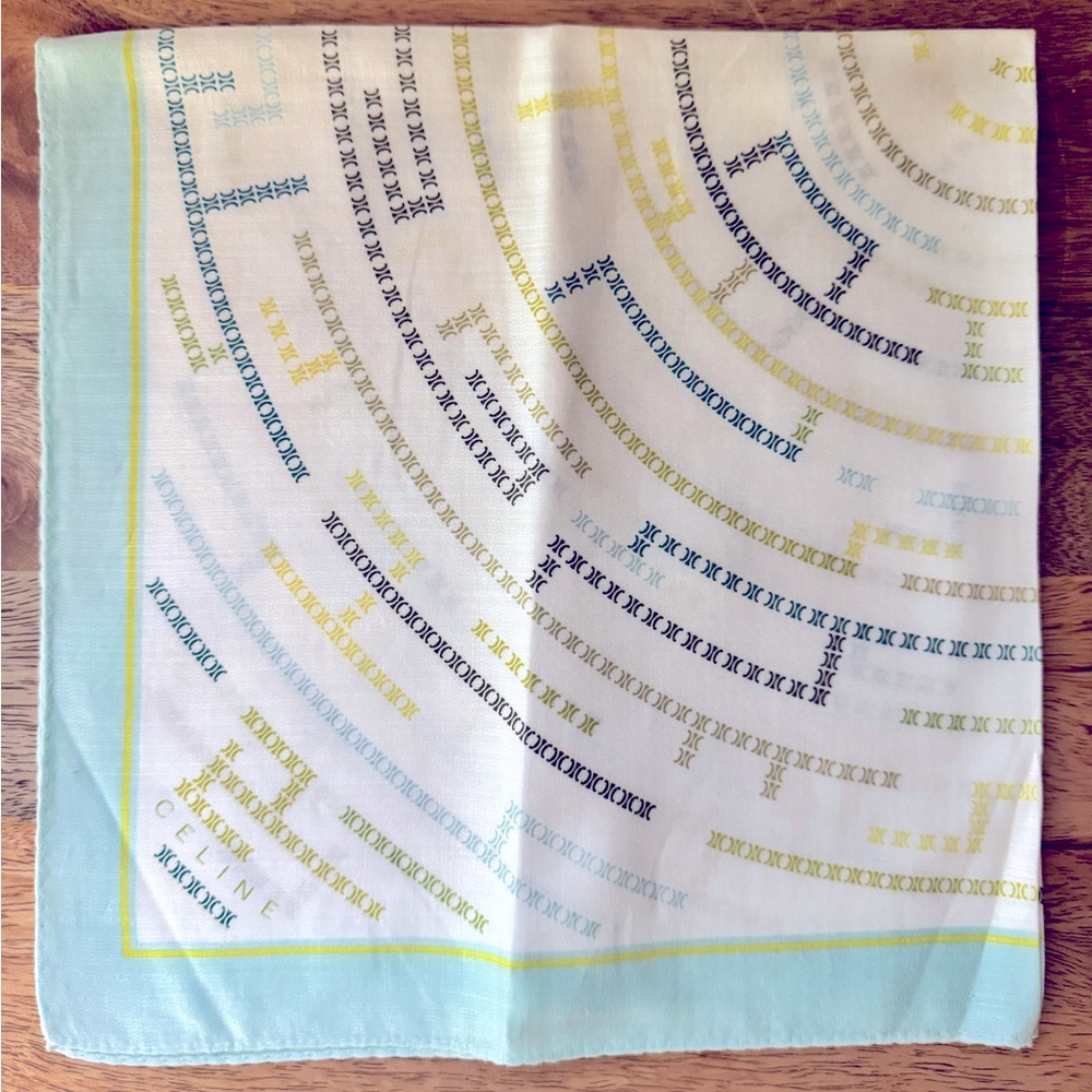 CELINE logo print Handkerchief